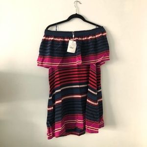 Joie - NEW - Off the shoulder striped dress